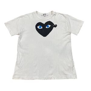 Comme des Garcons Play CDG Heart Embroidered Shirt Women's L